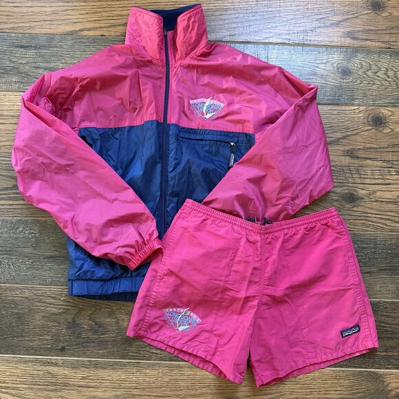 Vintage Patagonia Santa Cruz Longboard Union Set Jacket & Shorts 80s 90s Surf - Picture 1 of 16